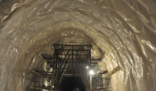 天海实业隧道专用防水板施工